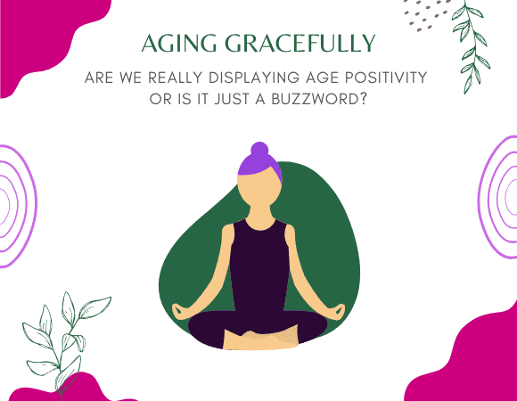 aging gracefully and age positivity in midlife photo of woman in yoga pose