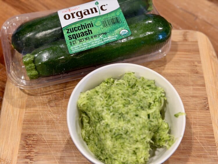 high-protein zucchini bread made from Melissa's Produce fresh zucchini