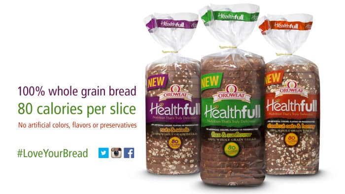 Making Healthier Meals with Oroweat Healthfull Bread: Giveaway!