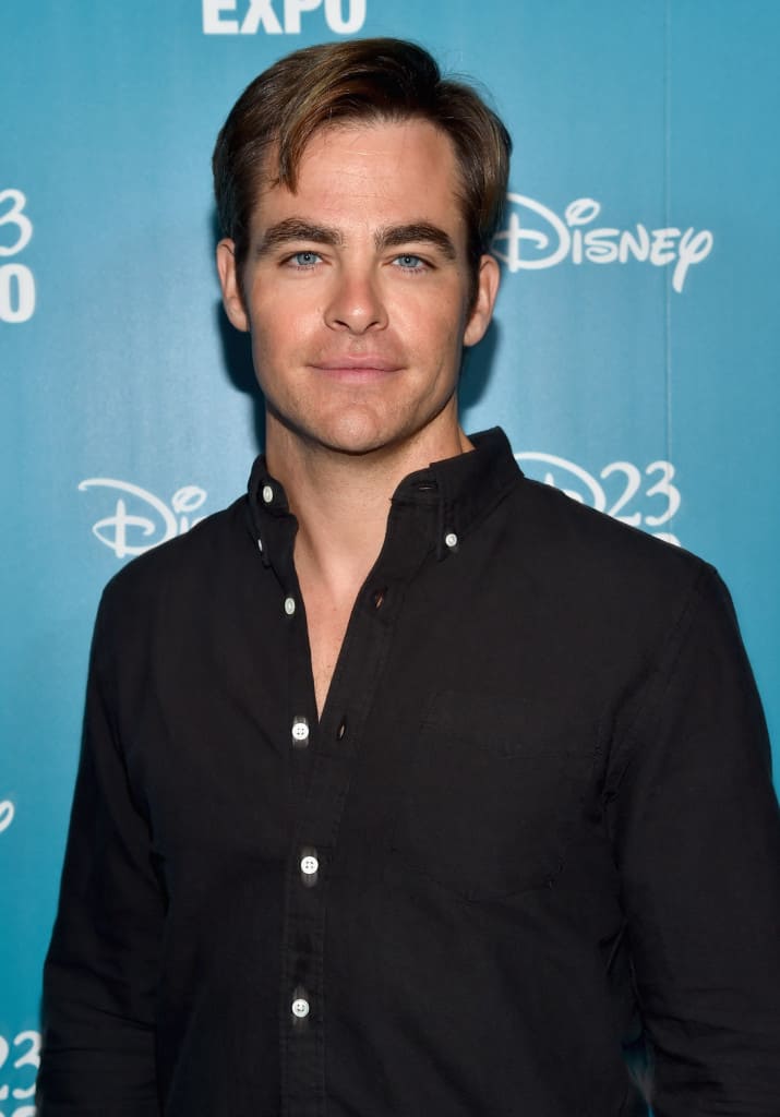 ANAHEIM, CA - AUGUST 15: Actor Chris Pine of THE FINEST HOURS took part today in "Worlds, Galaxies, and Universes: Live Action at The Walt Disney Studios" presentation at Disney's D23 EXPO 2015 in Anaheim, Calif. THE FINEST HOURS will be released in U.S. theaters on January 29, 2016. (Photo by Alberto E. Rodriguez/Getty Images for Disney) *** Local Caption *** Chris Pine