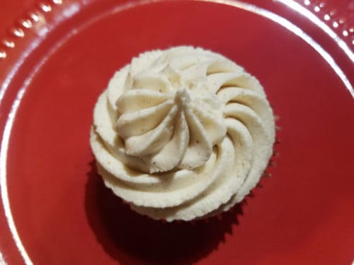 hot buttered rum cupcake