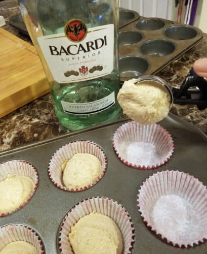 hot buttered rum cupcake