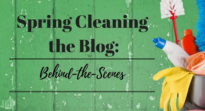 spring cleaning the blog