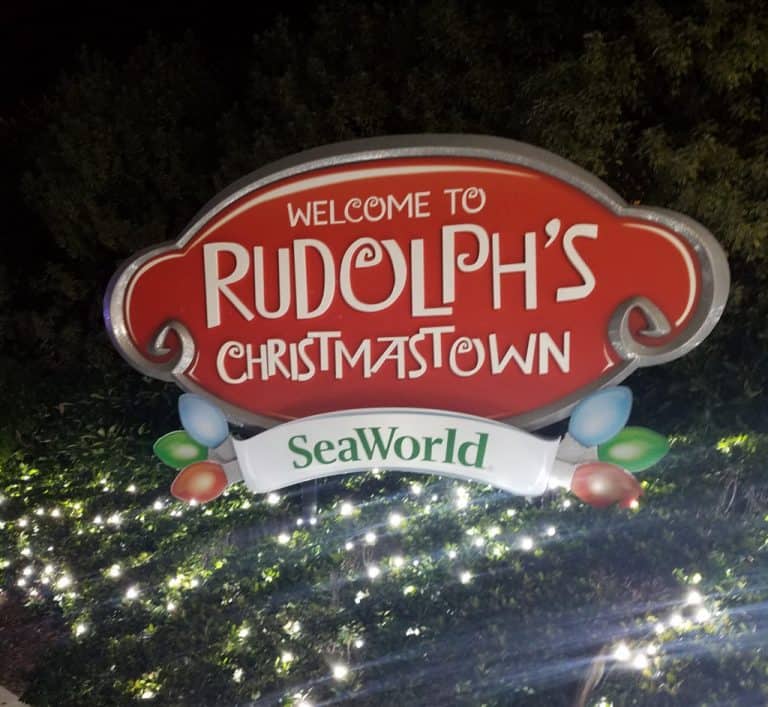 Celebrating Christmas at Sea World in Rudolph’s Christmastown